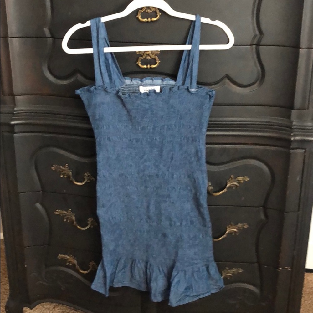 Denim blue dress (not denim material)